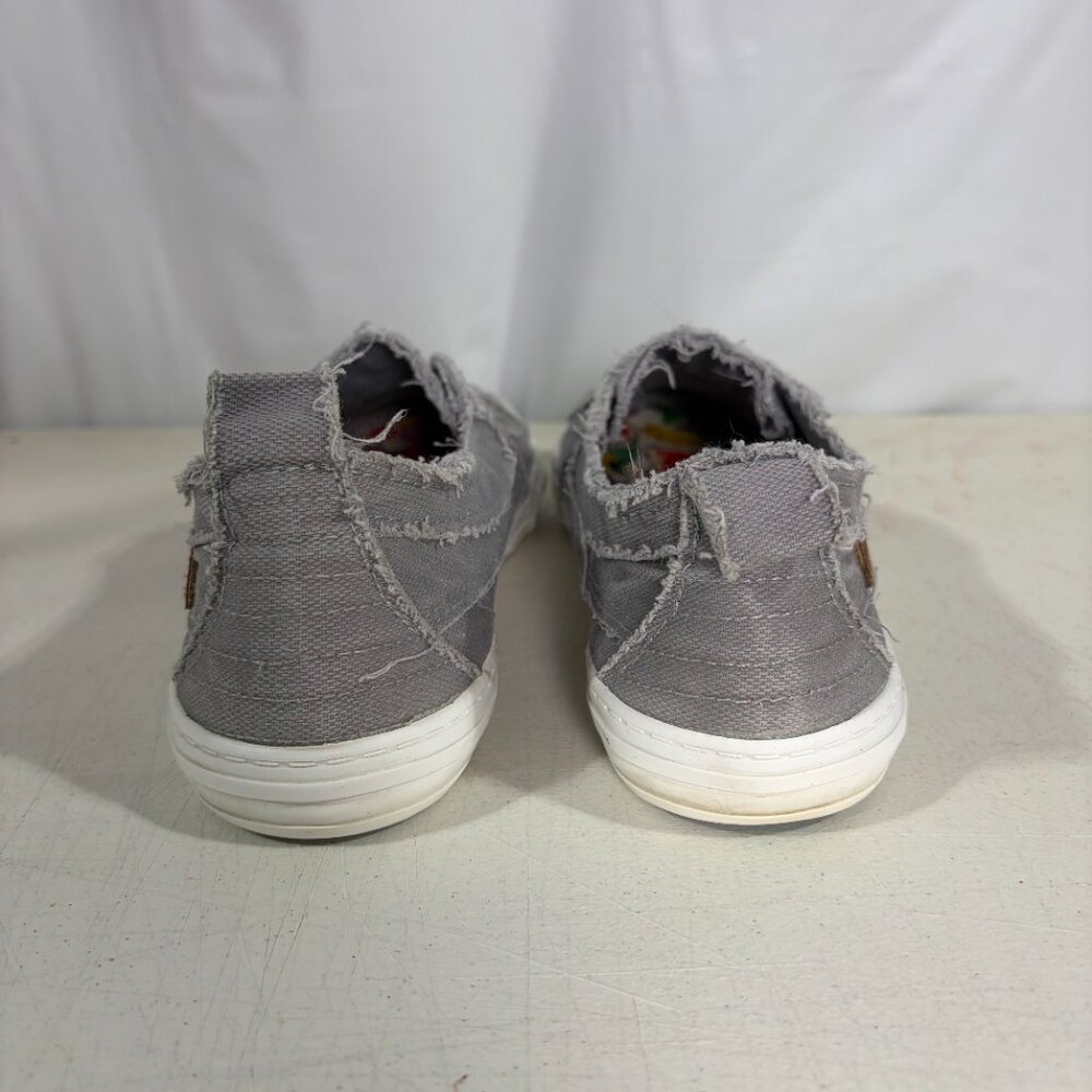 Blowfish Malibu Grey Slip-On Casual Canvas Sneaker Women Size 8.5 - Picture 7 of 13